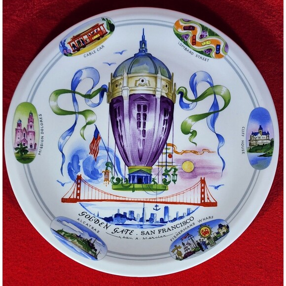 Villeroy & Boch Other - Villeroy & Boch “Balloon Golden Gate San Francisco” Porcelain Collectors Plate